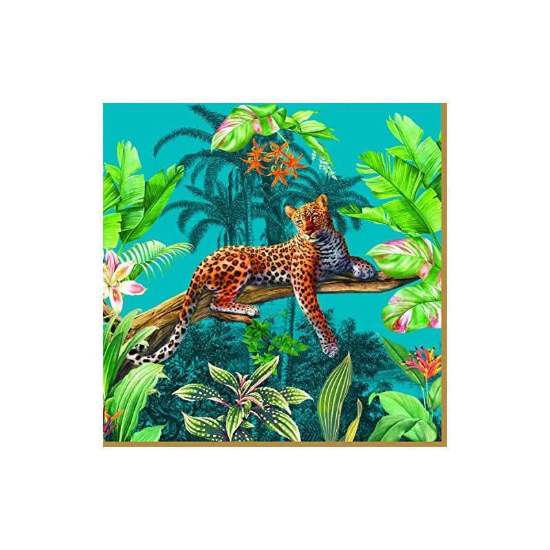 20 Napkins Rested Leopard in the Jungle | Jungle |