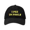 One Size Black Deluxe Dad I Pee in Pools Embroidered