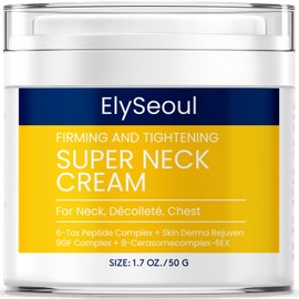ElySeoul Korean Neck Cream for Firming & Tightening: Neck & Chest Anti-Aging Treatment for Crepey Sagging Skin & Wrinkles