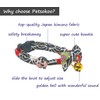 PetSoKoo Bowtie Cat Collar with Bell Breakaway, Japan Chirimen Fabric