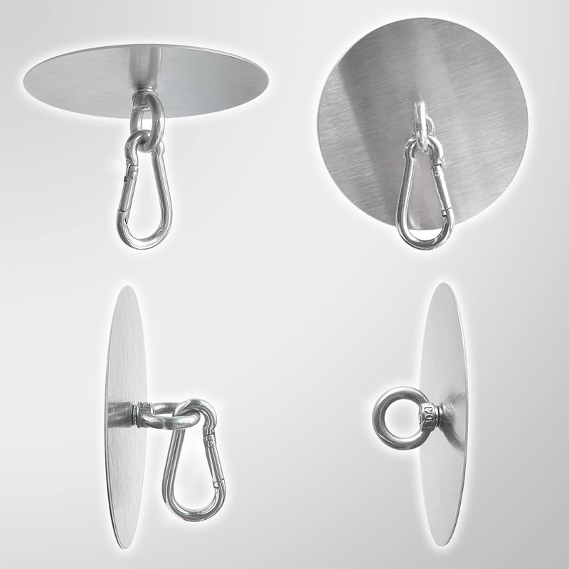 Raconvolo Adhesive Ceiling Hooks 4 Pack Stainless Steel Sticky Pad