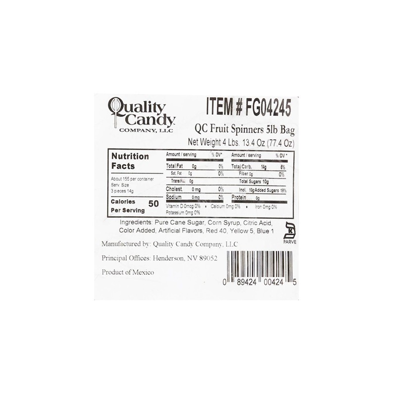 Quality Candy Company Fruit Starlights, Assorted, 5 Pound