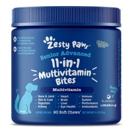 Zesty Multivitaminico Para Perros Senior 90 Gomitas