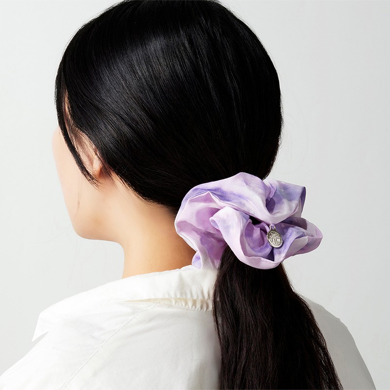 Philimili Fili Milli x Lisle Scrunchy Hair Band Black/Purple (2