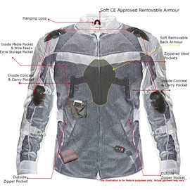 Xelement CF8161 Red Black Tri-Tex Motorcycle Sport Jacket For Men with X Armor (XX-Large)