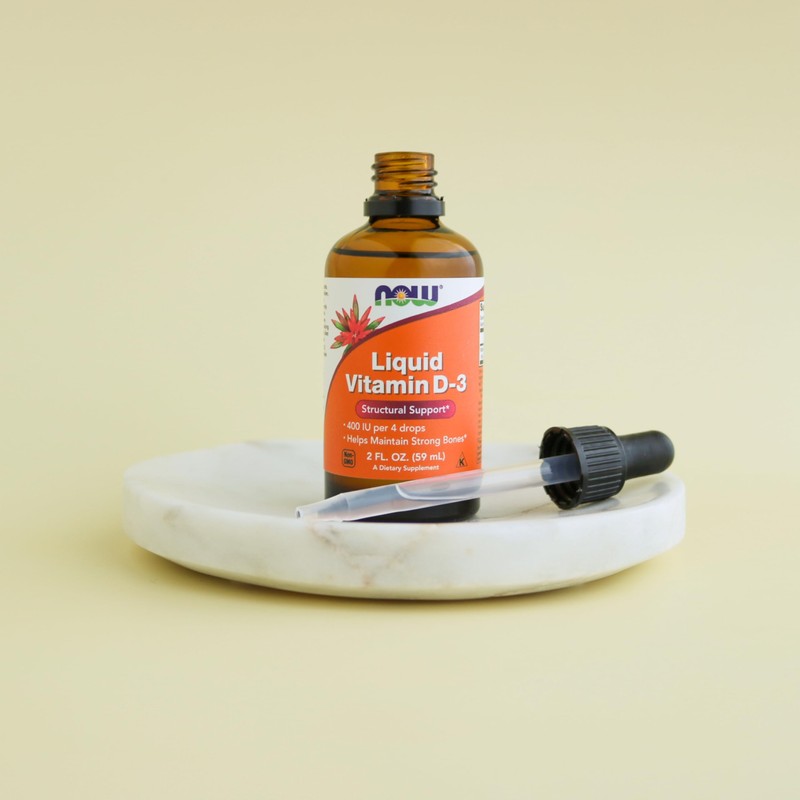 NOW Foods Supplements, Liquid Vitamin D-3, Strong Bones*, Structural Support*,