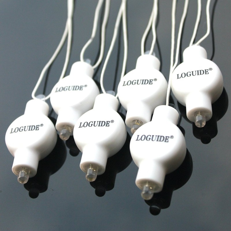 LOGUIDE Small LED Lights, 24 Pack, Battery Powered for Paper