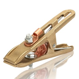 Brass A-Shape Ground Welding Earth Clamp, 500A Ground Clamp Welding, Welder Earth Ground Cable Copper Grip Clip Clamp for Welding Machine