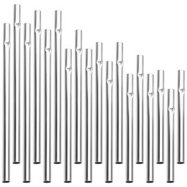 Gadpiparty 18 pcs Aluminum Wind Chime Rod Hollow Tube Wind Chime Pipe Wind Chime Making Accessories DIY Supplies Wind Chime Sound Musical Instrument