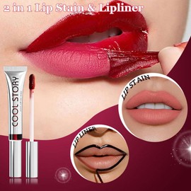 SWETIYOU 3 Colors Peel Off Lip Liner Stain Set, Long-Lasting, Waterproof & Smudge-Proof Lip Contour for Makeup, Matte Lip Liners Gift Makeup for Women Girls(Set B)