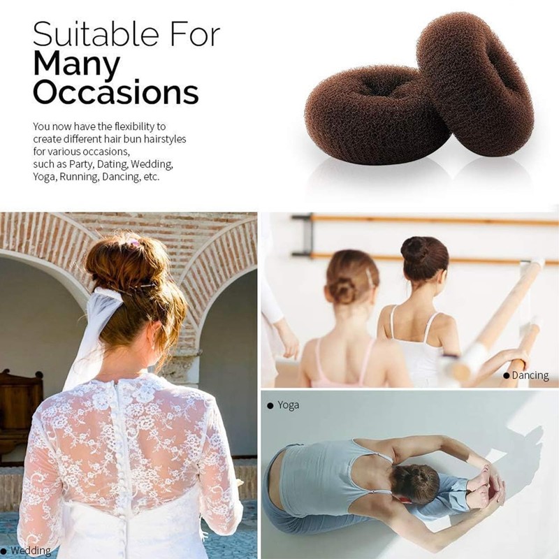 JYTDBCS Hair Donut Bun Maker, Ring Style Bun, Bun Rings