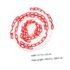 VILLFUL Plastic Barrier Chain 5m Caution Security for Crowd Control
