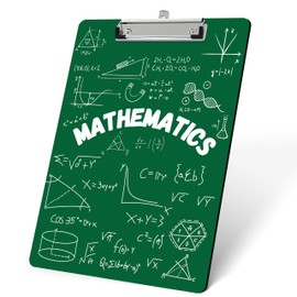 Teacher Wooden Clipboard, Teacher Appreciation Gifts, Math Formulas Clip Board with Low Profile Metal Clip, 9 X 12.5 in Clipboard for Students, Women, Kids, Home Office School Decor -A01