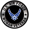 U.S. Air Force Symbol Woman Veteran Sticker