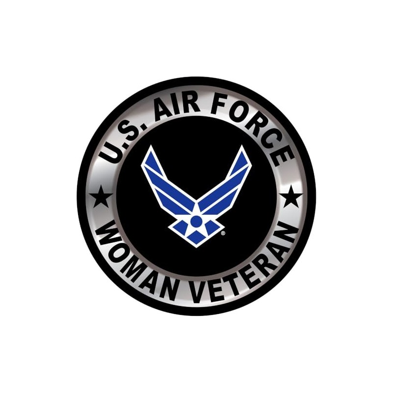U.S. Air Force Symbol Woman Veteran Sticker