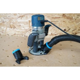 Toolcurve Bosch 1617 EVS Plunge Base Router Dust Port Adapter for 1-7/8" Shop Vac Hose
