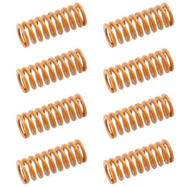 Pine & Linen 8 Pack Yellow 8mm*20mm/0.31"*0.79" Heating Bed Compression Spring, Stable Leveling Spring for Creality Ender 3/3 Pro / 3 V2, etc.