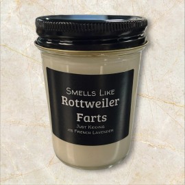 Rottweiler Farts | French Lavender Soy Candle | Pet Owners | Dog Owner Gifts