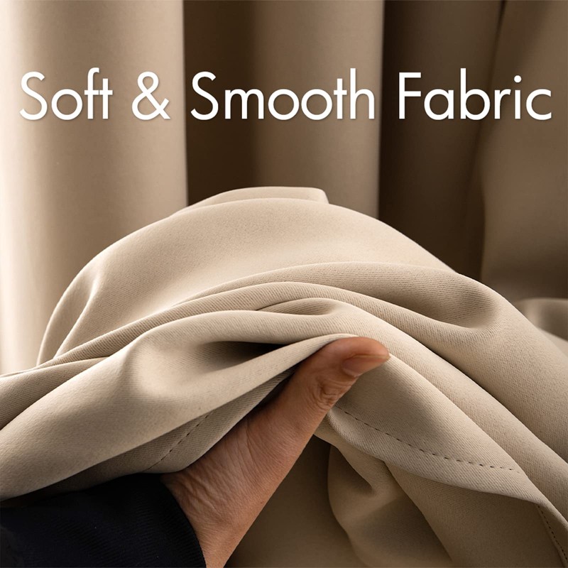 MIULEE Blackout Curtains for Bedroom Living Room Thermal Insulated Room