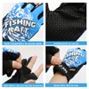 HASAKI Guantes de Pesca,Guantes de Tres dedoselásticos y Transpirables,Guantes de