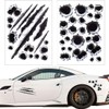 2 x Car Stickers, 3D Bullet Holes, PVC Waterproof Reflective,