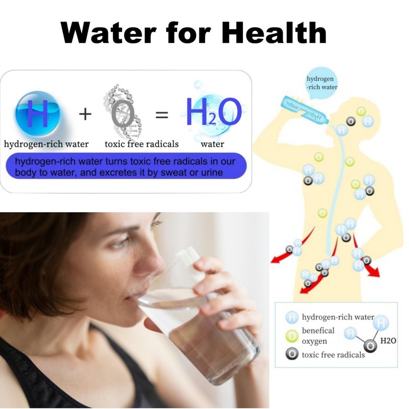 Hydrogen Water Bottle, Hydrogen Water Bottle Generator[Rechargeable], Hydrohealth Hydrogen Water