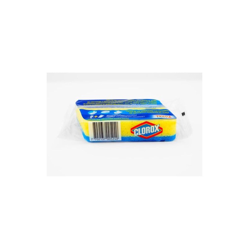 Clorox Fibra Esponja Doble Uso NO Raya Antimicrobiana. Ideal para