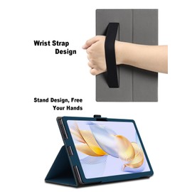 Case for Acer Gadget E10 ETPad 10.95 inch, Acer Gadget E10 ETPad Tablet Case, Folding Stand Protective Cover with Pencil Holder and Wrist Strap, Full Protection. (Blue)
