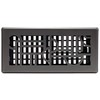 Decor Grates ADH410-GM Art Deco Floor Register, 4x10, Gun Metal