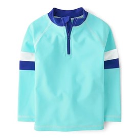 Gymboree,and Toddler Embroidered Long Sleeve Rashguard,Teal,6