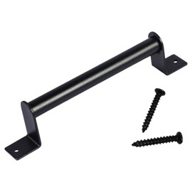 TIGRE BLANC Handrail Door Handle, Carbon Steel Handle, Sliding Door, Entryway, Warehouse, Door Knob, Slide, Lightweight, Matte, Black, Single Item