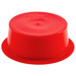 Caplugs W-20 W Series, Plastic Tapered Cap and Plug with Wide Flange, LD-PE, Cap OD 1.748" Plug ID 1.950", Threaded and Non-Threaded Protection, Masking, Finishing, Plating, Red, Pack of 40 (99394852)