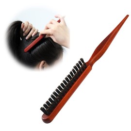 Nalaina Roll Brush, Hair Brush, Pig Hair, Curly Hair, Wooden, Comb, Hair Brush, Popular, Paddle Brush, Women's, Men's, Hair Care, Comb