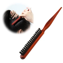 Nalaina Roll Brush, Hair Brush, Pig Hair, Curly Hair, Wooden, Comb, Hair Brush, Popular, Paddle Brush, Women's, Men's, Hair Care, Comb