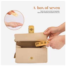 Tucorresi Organizador mensual grande de píldoras, Pastillero Semanal, 28 días organizador de pastillero por semana, dispensador de pastillas de 7 días 4 veces al día, Estuche de píldoras a prueba de humedad Puede contener vitaminas, suplementos, medicame