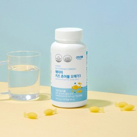 Atomy Children's Omega 3 120 Capsules Kids Elementary School Students Youth Chewable Omega 3 / 애터미 어린이오메가3 120캡슐 키즈 초등학생 청소년 츄어블 오메가3