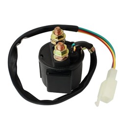 AOLKKSI Solenoid Starter Relay for 4-Stroke 50cc 70cc 90cc 100cc 150cc 200cc 250cc ATV 4 Wheel Scooter Go Kart Quad Moped Dirt Pit Bike Moped Roketa SSR Taotao Sunl Coolster