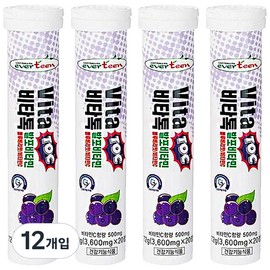 Partner_Reference Everteen Vitatalk foaming vitamin blueberry flavor 20 tablets 12 / 에버틴 비타톡 발포비타민 블루베리맛 20정 12개