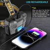 UBEE Headlamp Rechargeable, 800LM Head Lamp Super Bright LED Rechargeable