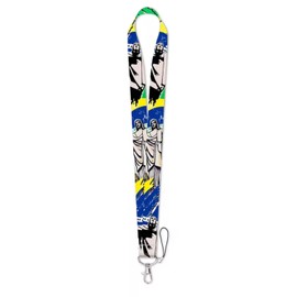 Pinstant Brazil Brasil Rio de Janeiro Jesus Christ the Redeemer Statue Cristo Redentor Christian Brazilian National Flag Colors Blue Yellow Green 17.7" Neck Lanyard Keychain Holder ID Badge Strap