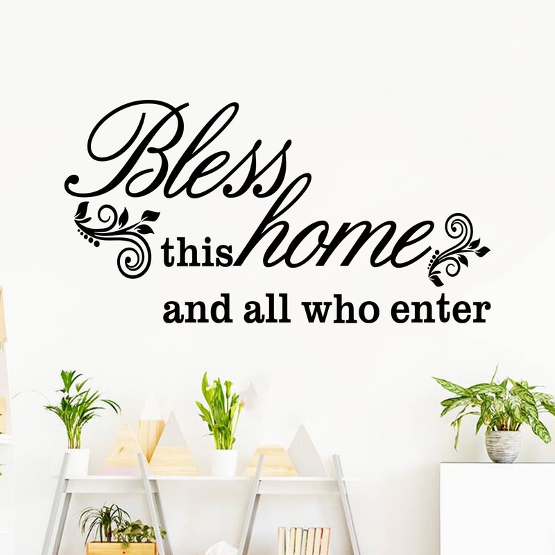 Inspirational Quotes Family Wall Stickers: Home Living Room Vinyl Art