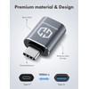 GRAUGEAR USB-C Adapter, Fast Data Transfer, Up to 10Gbps, USB