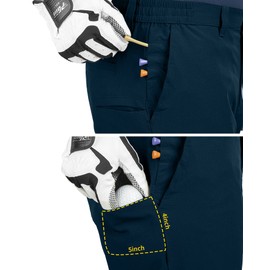 33,000ft Men's Golf Shorts 9" Dry Fit Stretch Golf Short UPF 50+ Lightweight Flat Front Golf Shorts with Pockets Ceramic Blue