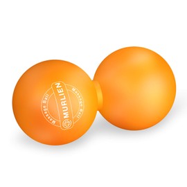 MURLIEN MURLIEN Peanut Massage Ball, Double Lacrosse Ball for Myofascial Release, Trigger Point Therapy, Muscle Relief, Acupoint Massage, Alleviating Neck, Shoulder, Back, Legs, or Muscle Tension - Orange