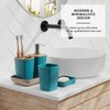Clara Clark Bathroom Accessories Set - Teal Bathroom Set, 20PC