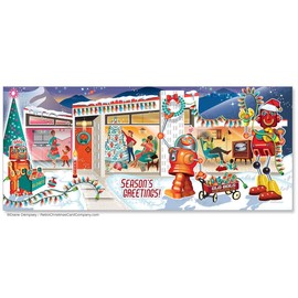 Robot Decorators Christmas Cards, Package of 8 | Funny Robot Christmas Card