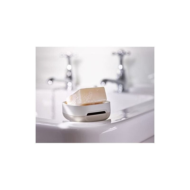 Joseph Joseph Bathroom Slim, Compact, Space Saving Soap Dish Holder,
