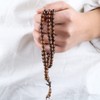 Mookaitedecor elastic wood bracelet with 108 beads, Buddhist, Tibetan prayer