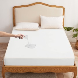 Boxsea HOSUR Tsuzu Sheets Bed Cover Type Bed Sheet Mattress/Futon Cover Bedwetting Sheets for Babies and Children, Washable, Skin-friendly, Anti-Sweat for Pets, Babies, Elderly, Nursing Care, Soft