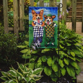 Caroline's Treasures 7361GF Corgi Golfers Flag Garden Size, Small, Multicolor
